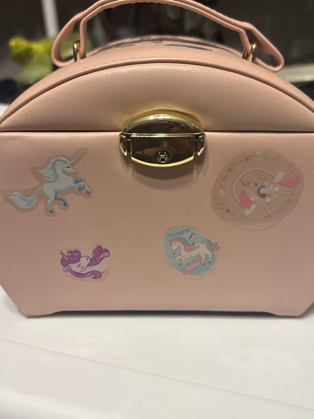 Pink Unicorn Mini Top-Handle Bag - Charming Girls' Accessory
